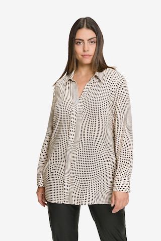 Ulla Popken Blouse in Beige: voorkant