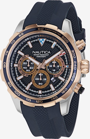 NAUTICA Analoog horloge 'NST' in Blauw: voorkant