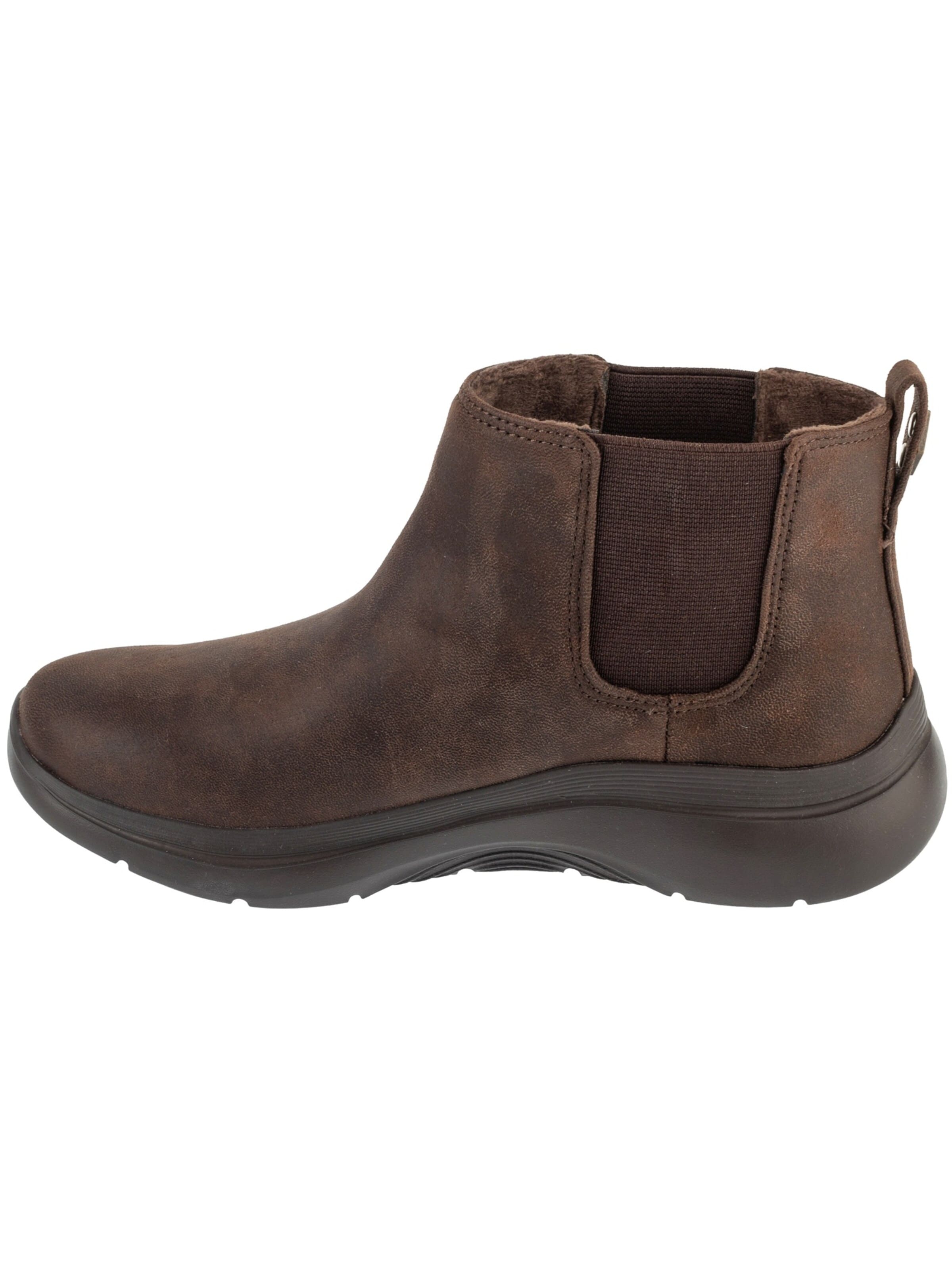 SKECHERS Chelsea boots 'Go Walk Arch Fit 2.0 Boot - Classic Charm' in Brown: front