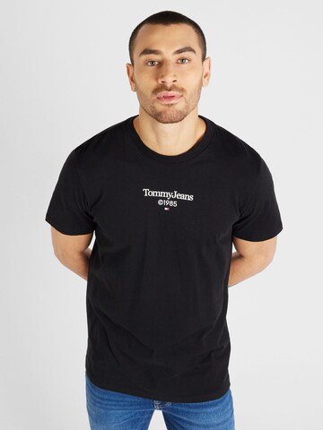 T-Shirt Tommy Jeans en noir : devant