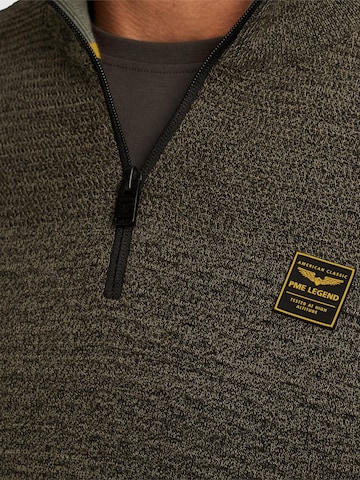 PME Legend Trui 'Pullover with half zipper' in Groen