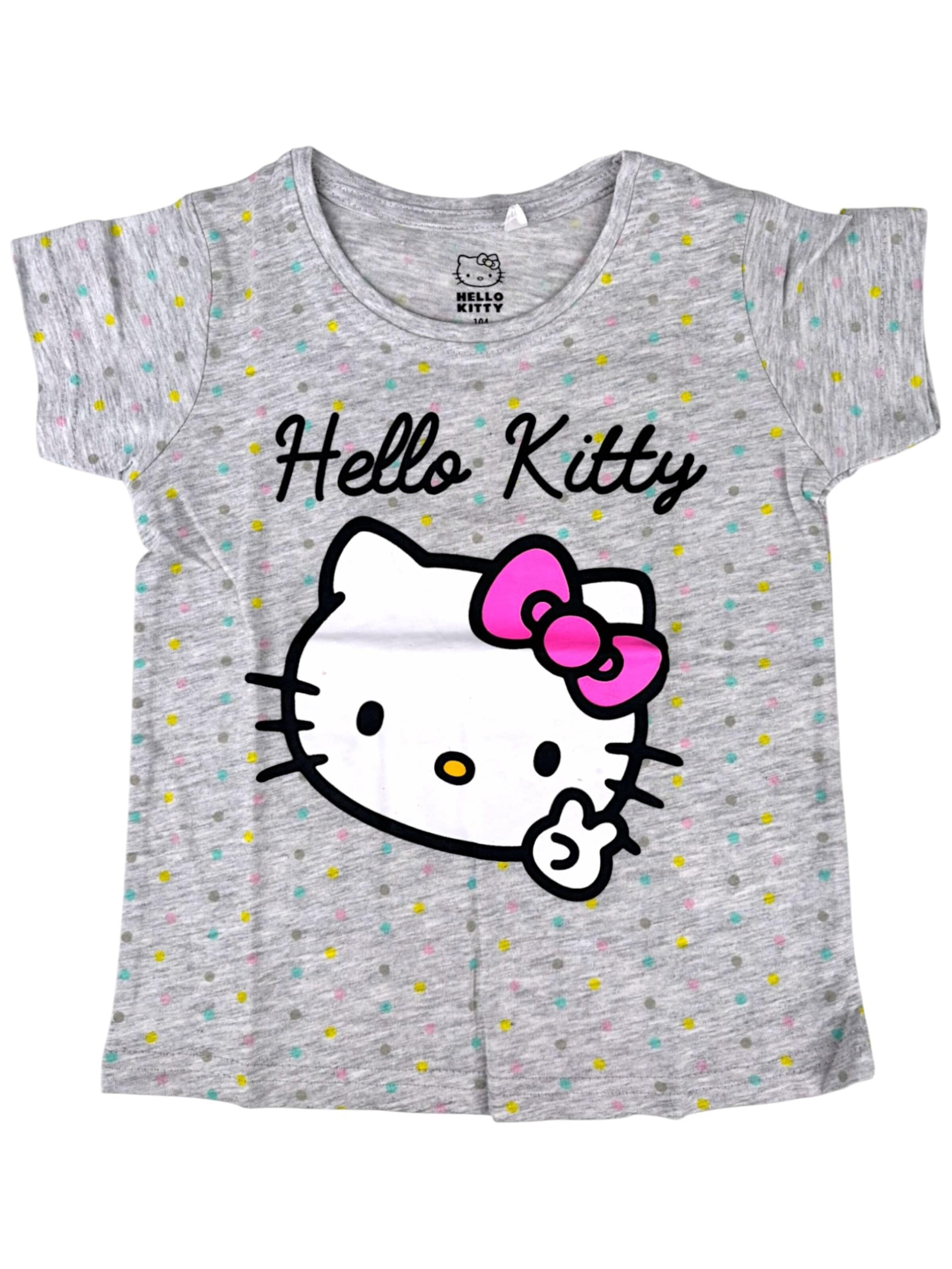 HELLO KITTY Shirt 'Hello Kitty T-Shirt'‌‌‌‌ in Grau: Vorderseite