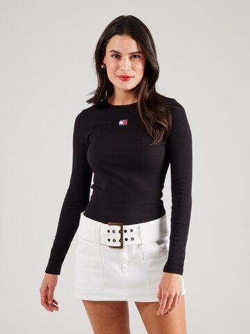 Tommy Jeans Shirt in Schwarz: Vorderseite