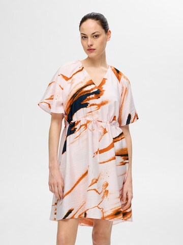 SELECTED FEMME Kleit 'SLFATTIA', värv roosa: eest vaates