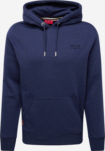 Superdry Mikina 'ESSENTIAL' – modrá: přední strana