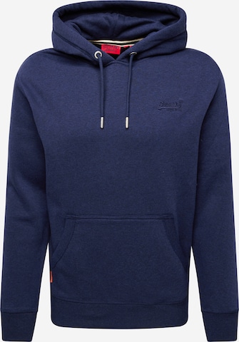 Superdry Sweatshirt 'ESSENTIAL' i blå: framsida