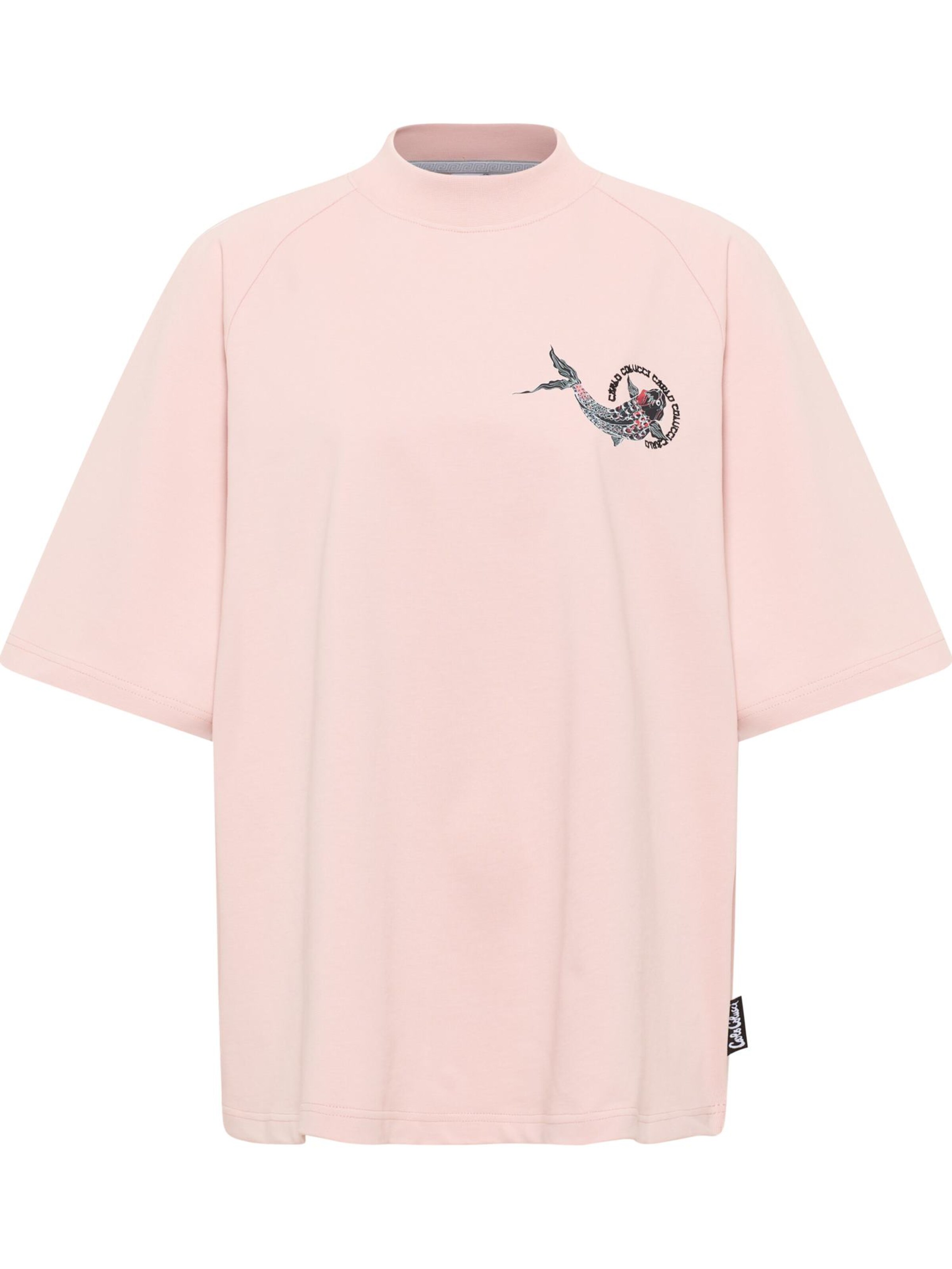 Carlo Colucci T-Shirt 'Dorigoni' in Pink: Vorderseite