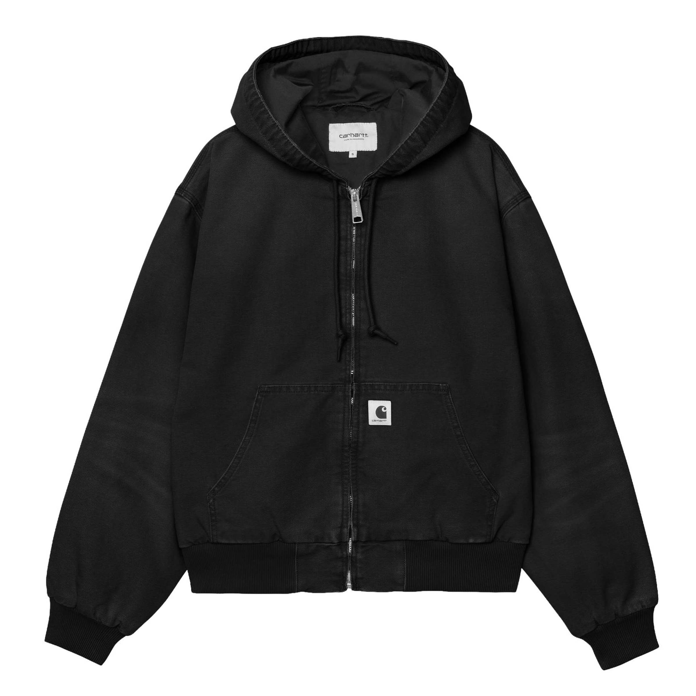 Carhartt WIP Athletic Jacket in Black: front