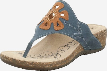 JOSEF SEIBEL T-Bar Sandals in Blue: front