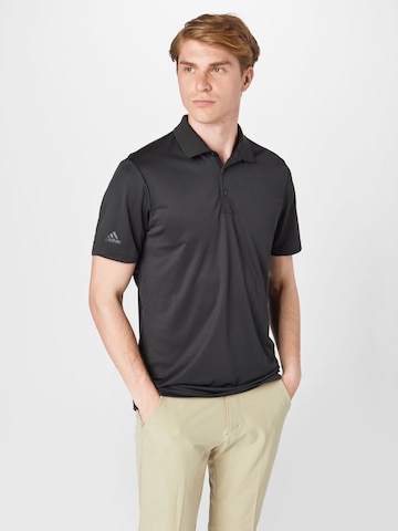 ADIDAS GOLF Performance shirt in Black: front