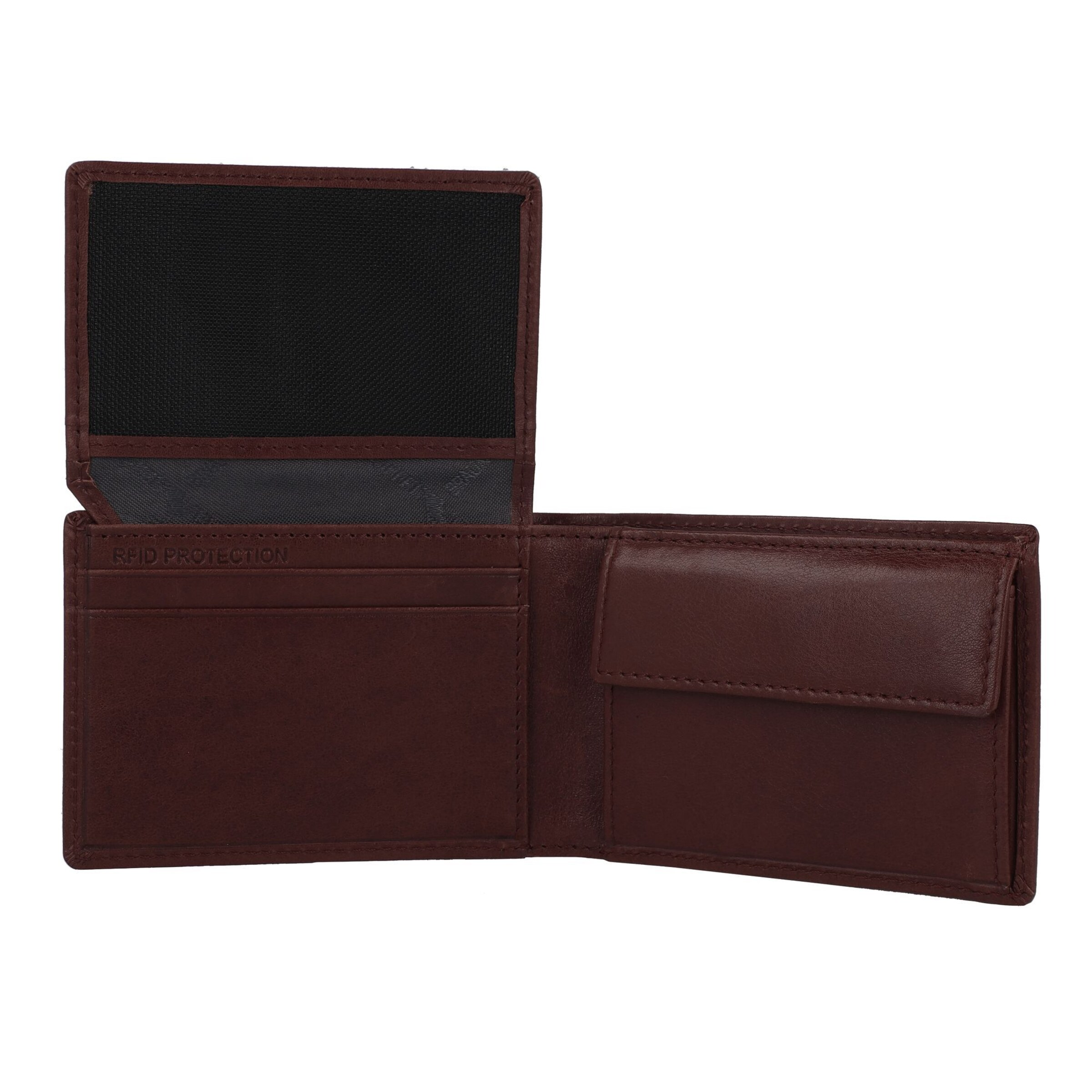 Portamonete 'Arezzo' di Braun Büffel in marrone