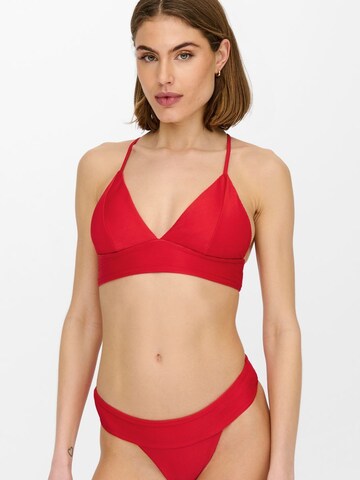 ONLY Triangle Bikini in Red