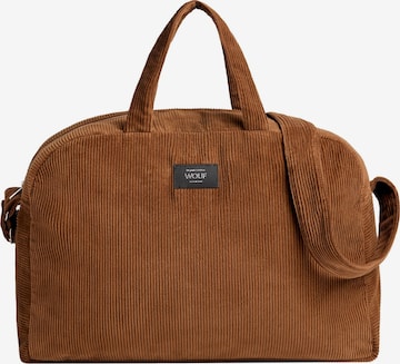 Wouf Weekender in Brown: front