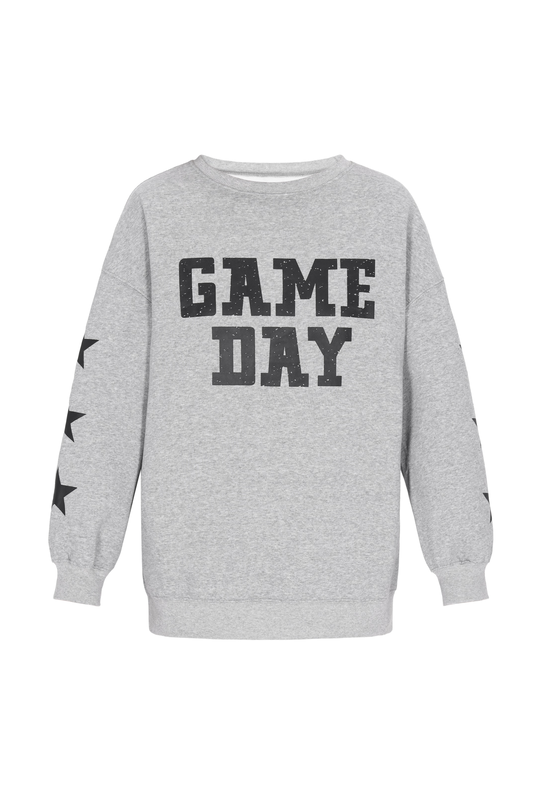 swirly Mikina 'Back To School' – šedá: přední strana