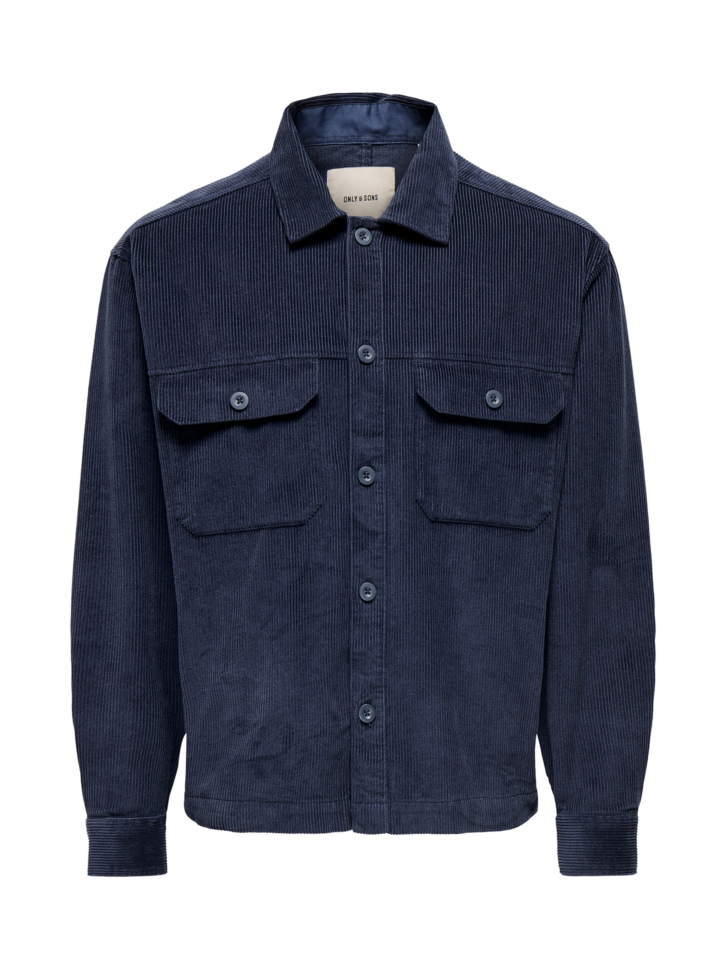 Only & Sons Chemise 'ONSSIMON' en S en bleu marine, Vue avec produit