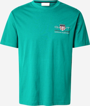 T-Shirt GANT en vert : devant