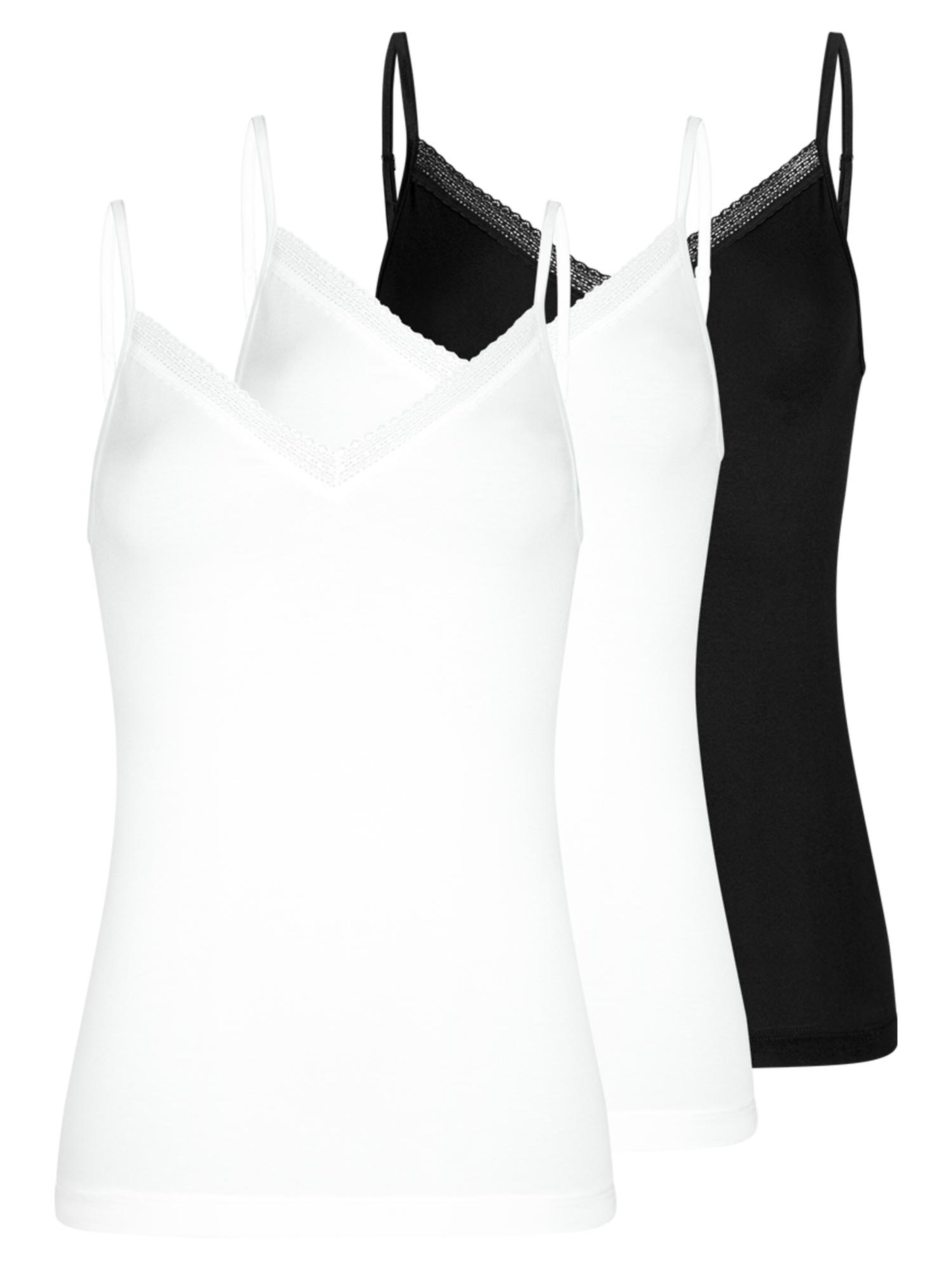 Mey Undershirt 'Modal Lace' in Silver: front