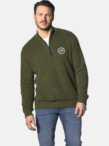 Jan Vanderstorm Sweater 'Ragnarlod' in Green: front