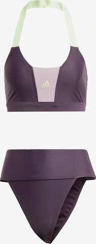 ADIDAS SPORTSWEAR Бюстье Спортивные бикини в Лиловый: спереди