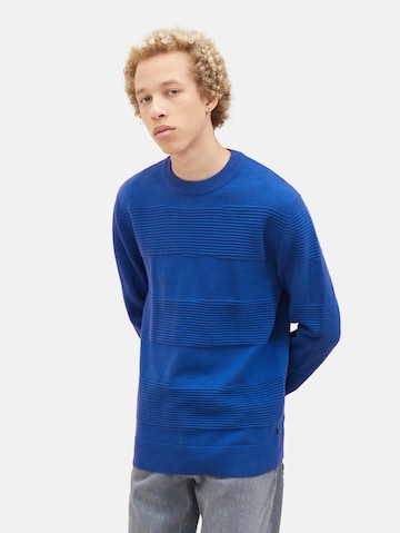 TOM TAILOR DENIM Pullover i blå