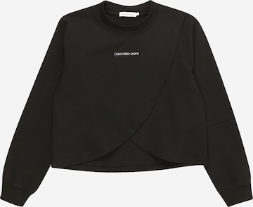 Calvin Klein Jeans Свитшот в Черный: спереди