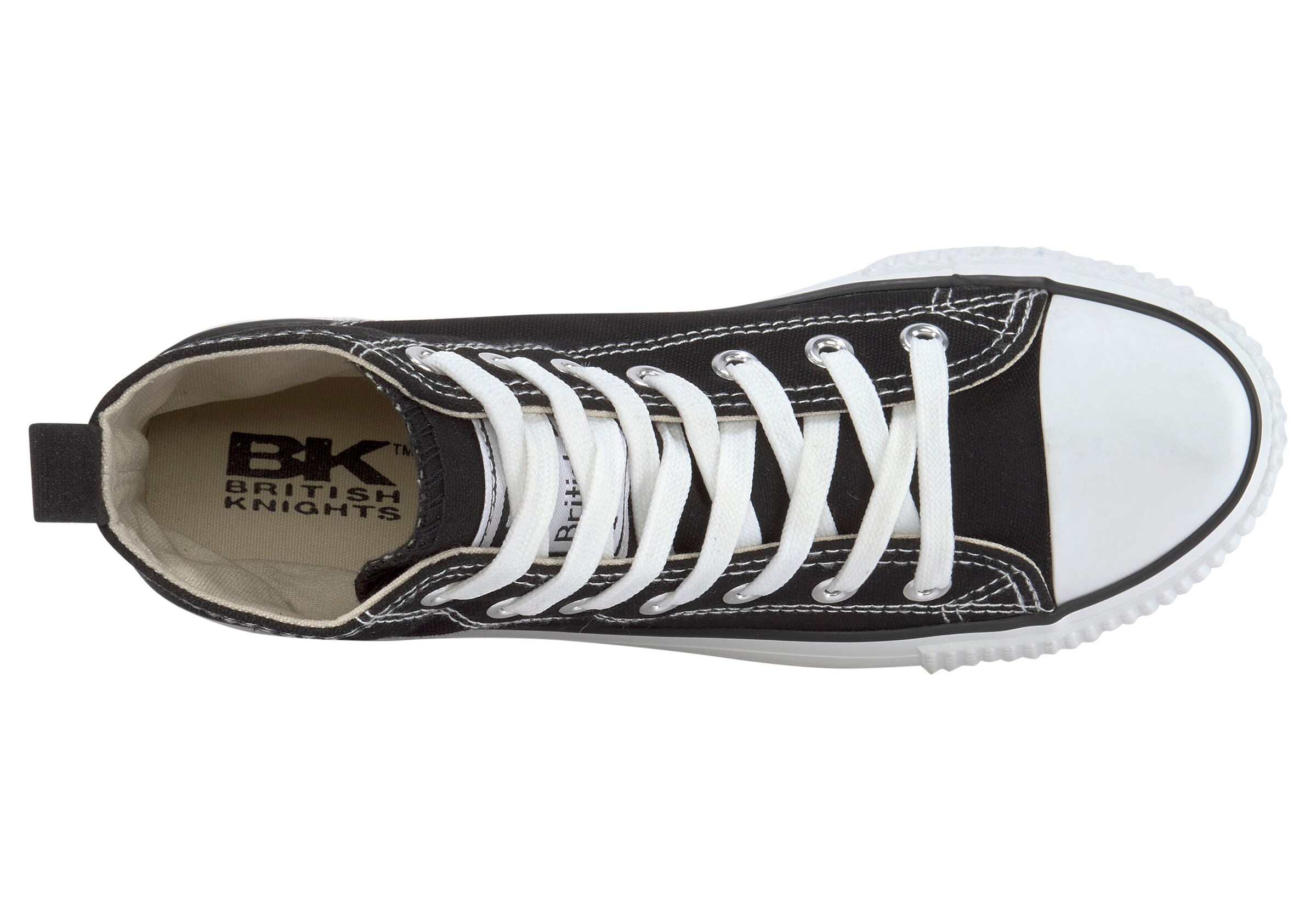 BRITISH KNIGHTS - Sapatilhas altas 'Kaya' em preto