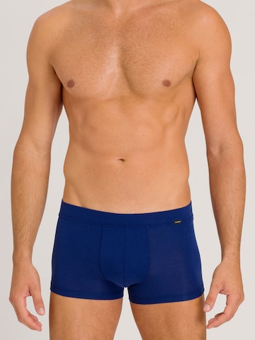 Hanro Boxer shorts ' Natural Function ' in Blue: front