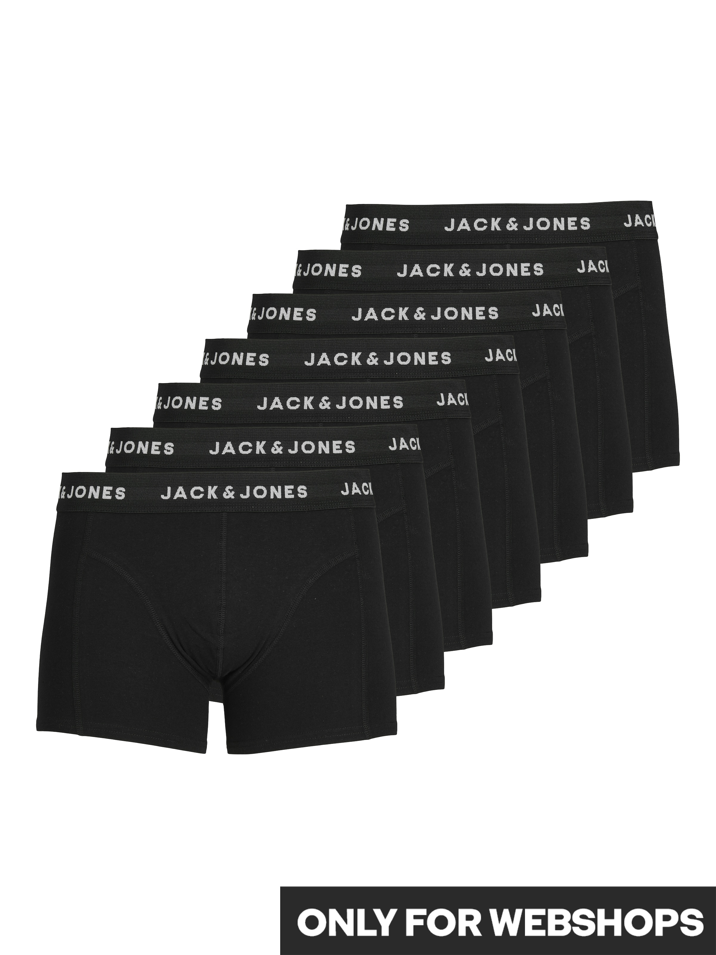 Jack & Jones Plus Boxer shorts in Black: front
