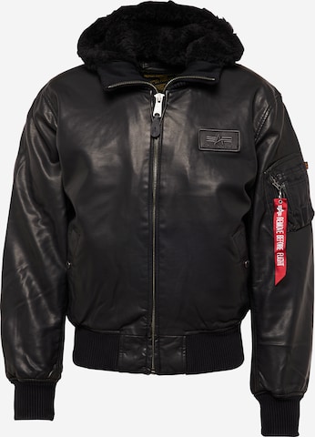ALPHA INDUSTRIES Between-season jacket 'MA-1 D-Tec' in Black: front