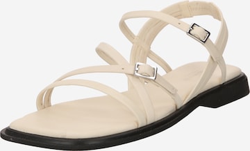 VAGABOND SHOEMAKERS Páskové sandály 'IZZY' – bílá: přední strana