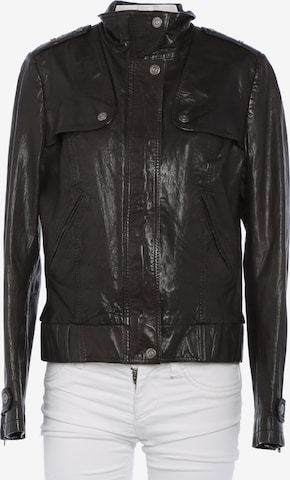 BOSS Orange Lederjacke / Ledermantel M in Braun: Vorderseite
