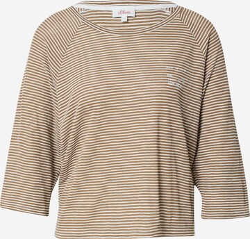 s.Oliver Shirts i brun: forside