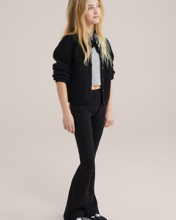WE Fashion Flared Leggings - fekete