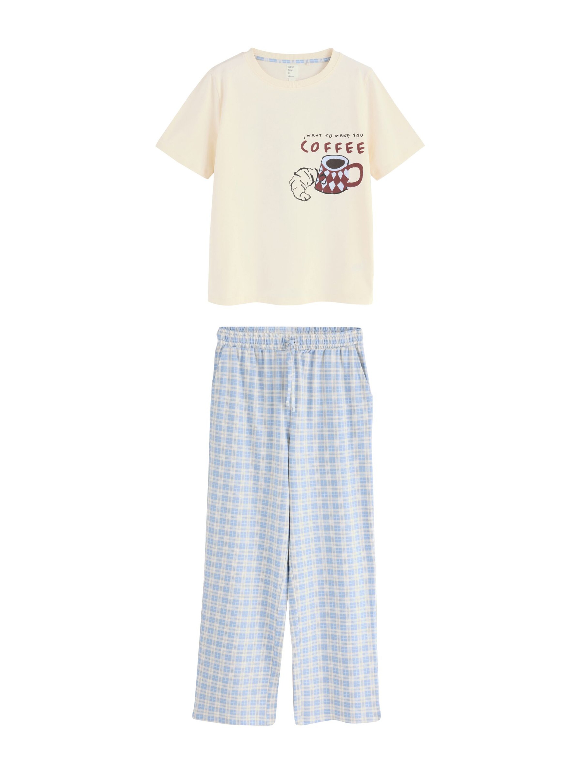Pyjama Next en beige : devant