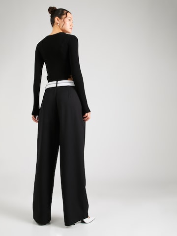 ONLY Loose fit Pleat-front trousers 'MALIKA' in Black