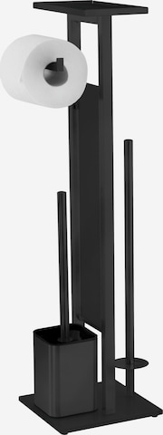 Wenko Toilet Accessories 'Debar' in Black: front