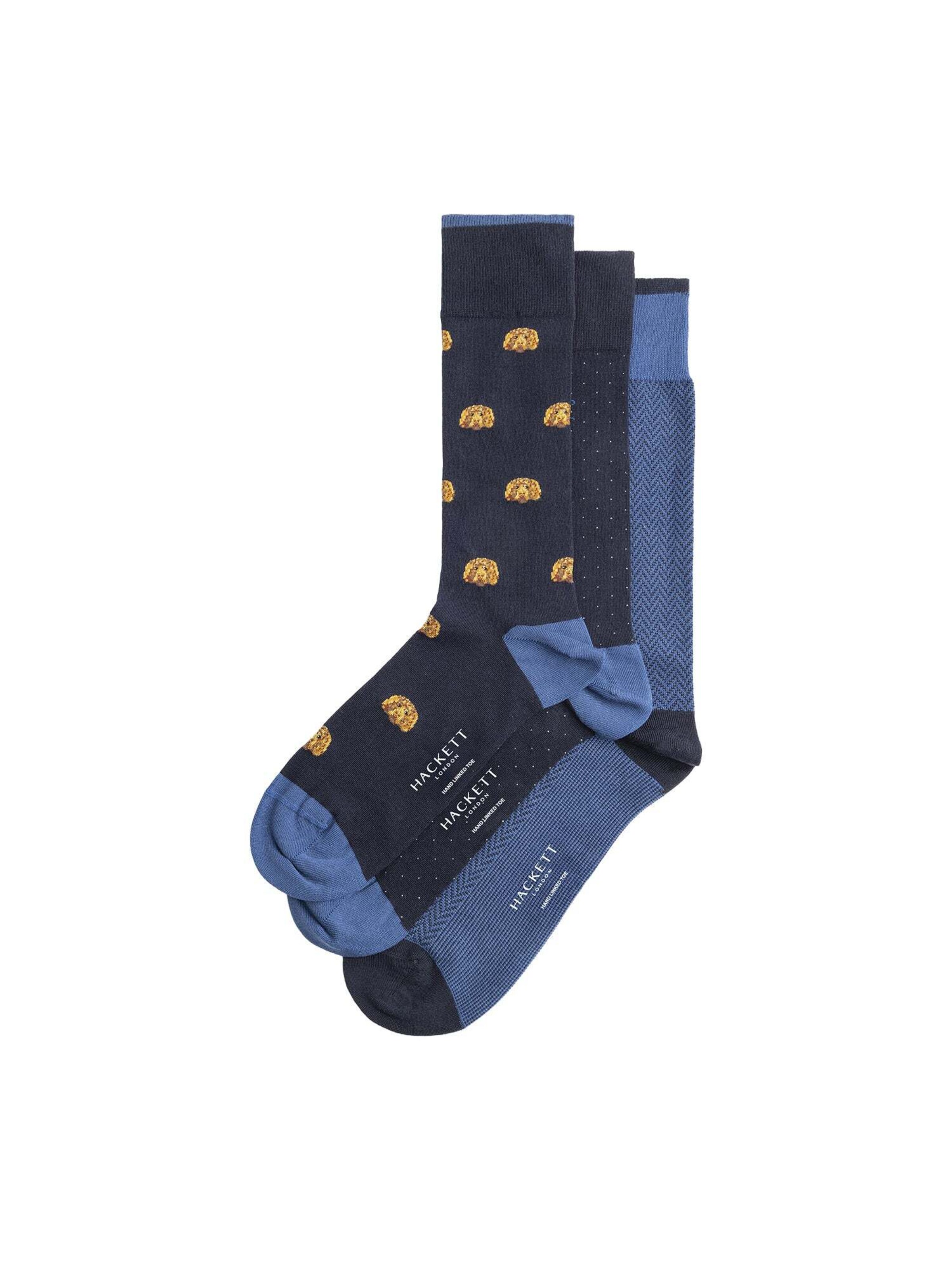 Chaussettes 'Harry' Hackett London en bleu : devant