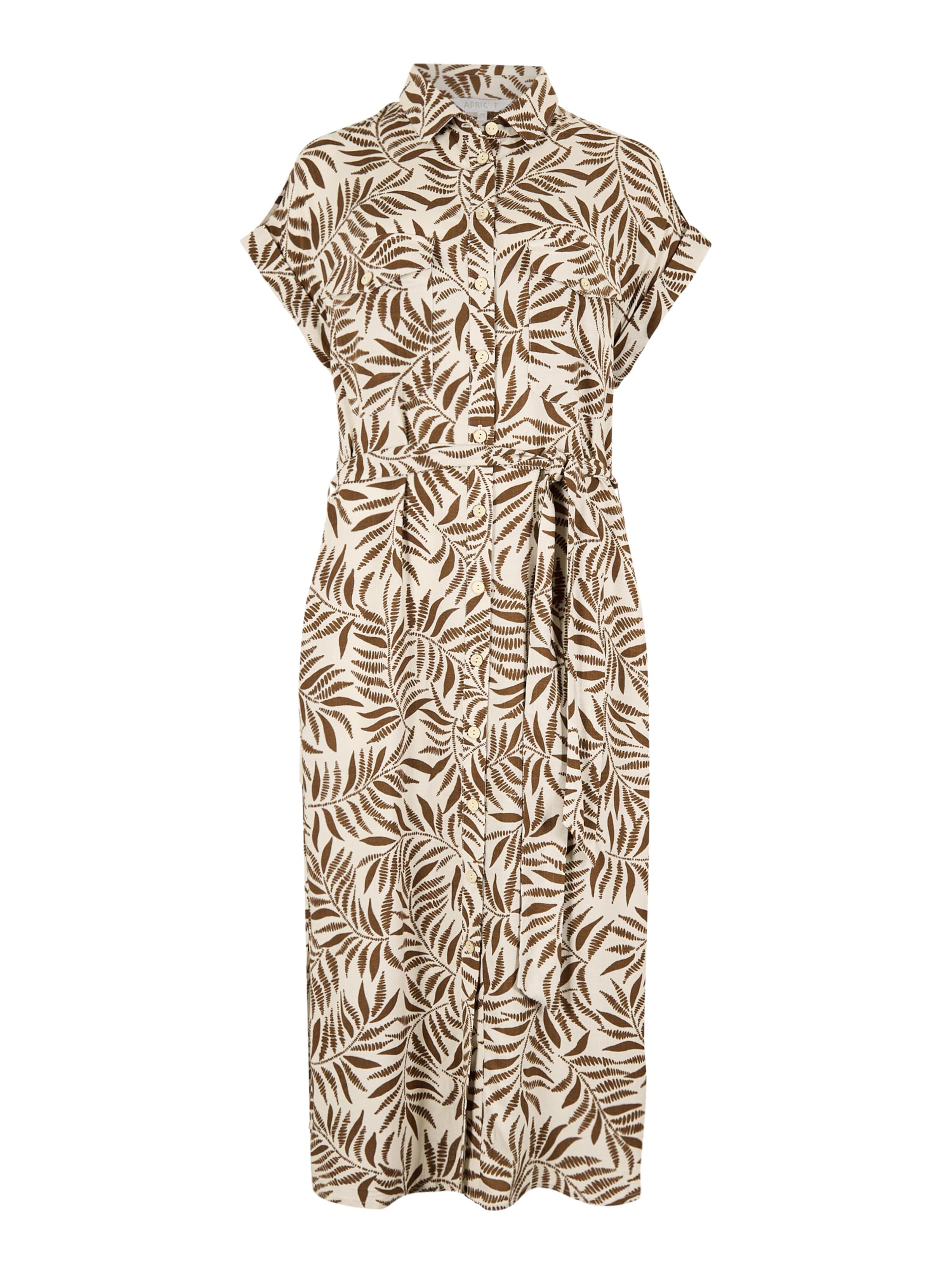 Apricot Blusenkleid in Beige: Vorderseite