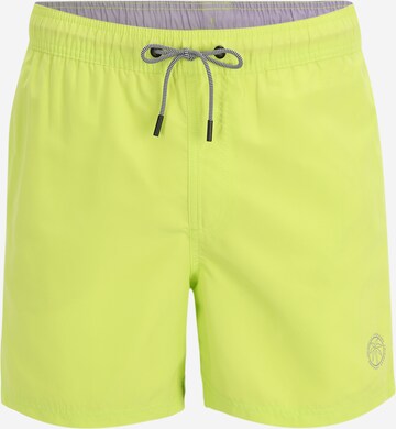 JACK & JONES Badshorts 'Fiji' i grön: framsida