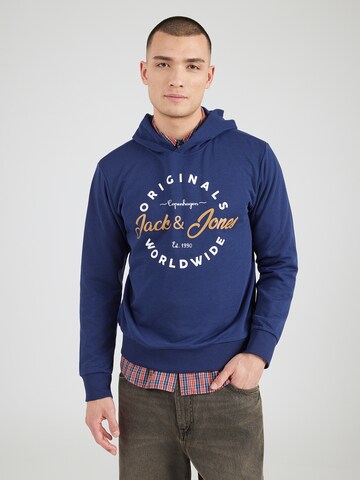 JACK & JONES Sweatshirt 'JWHMILO' i blå: forside