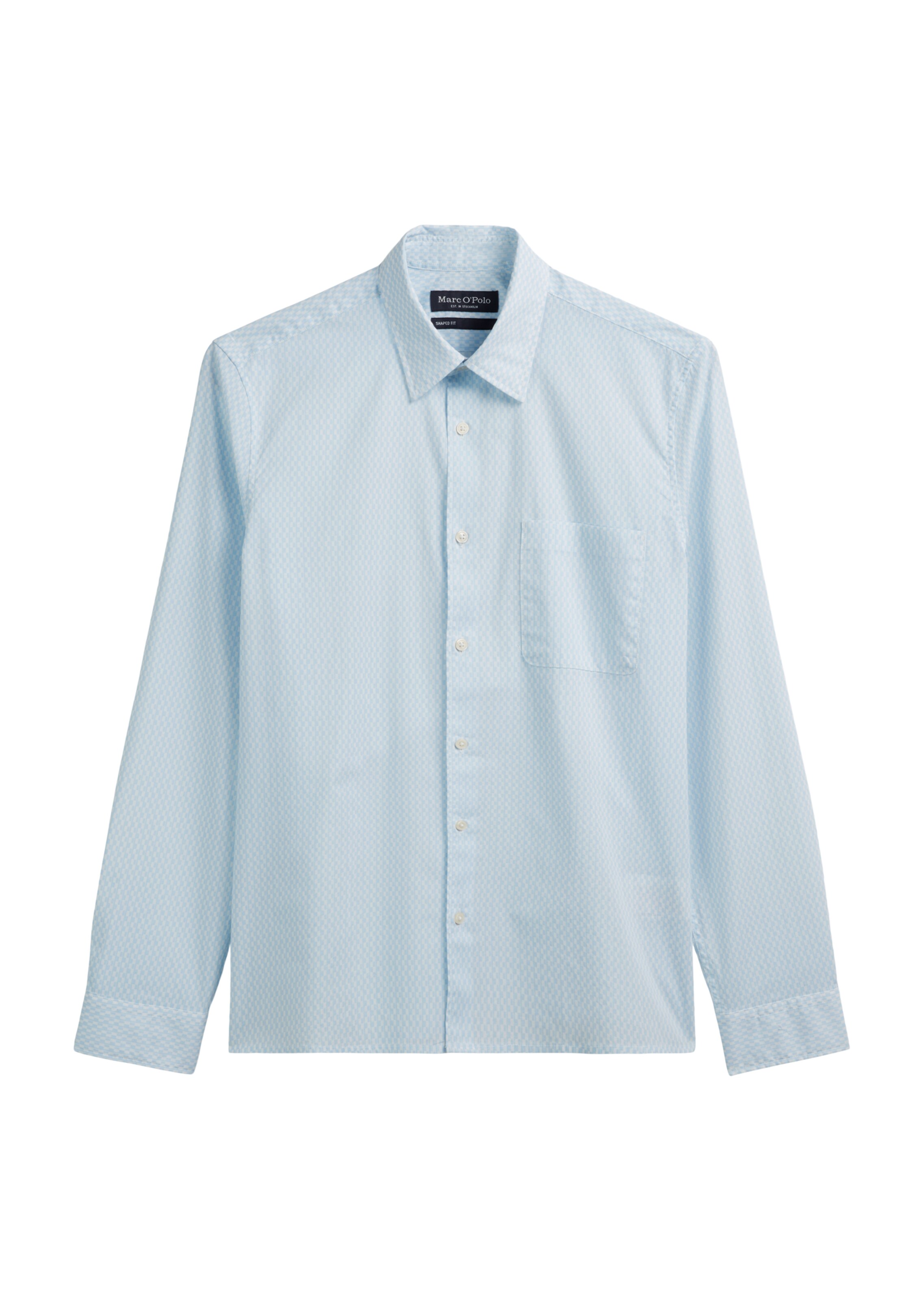 Marc O'Polo Regular Fit Hemd in Blau: Vorderseite