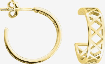 Sofia Milani Ohrringe 'Grid' in Gold: Vorderseite