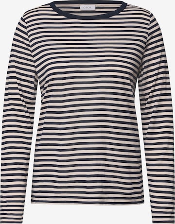 CECIL - Camiseta en azul: frente