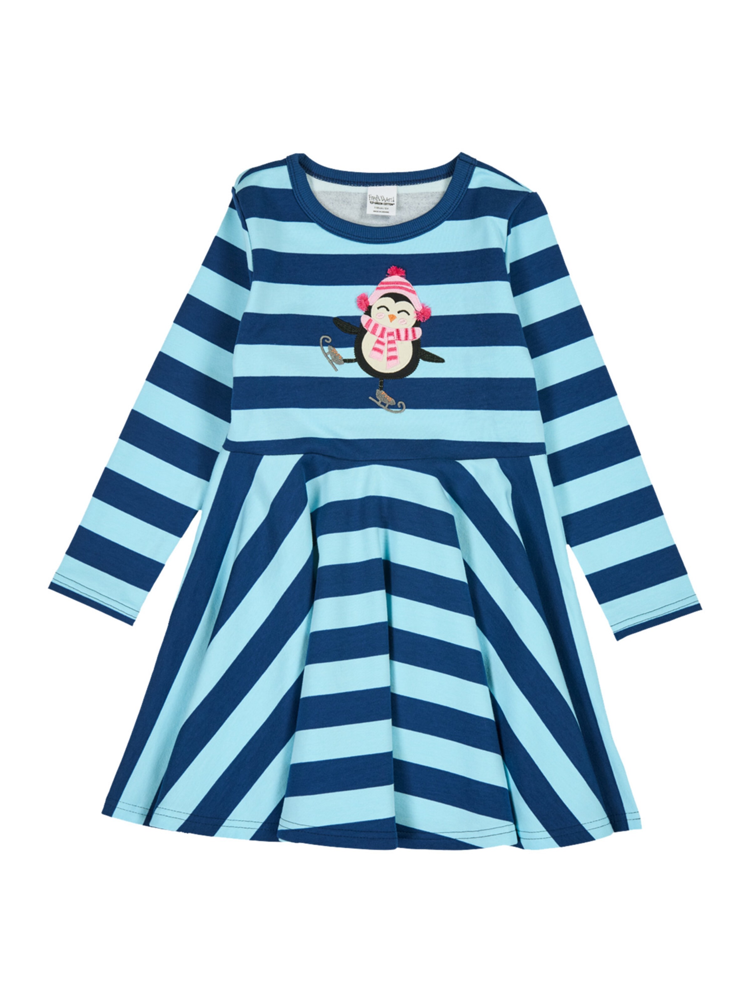 Robe Fred's World by GREEN COTTON en bleu : devant