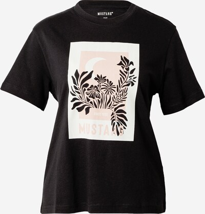 MUSTANG T-shirt 'ALINA' en rose clair / noir / blanc, Vue avec produit
