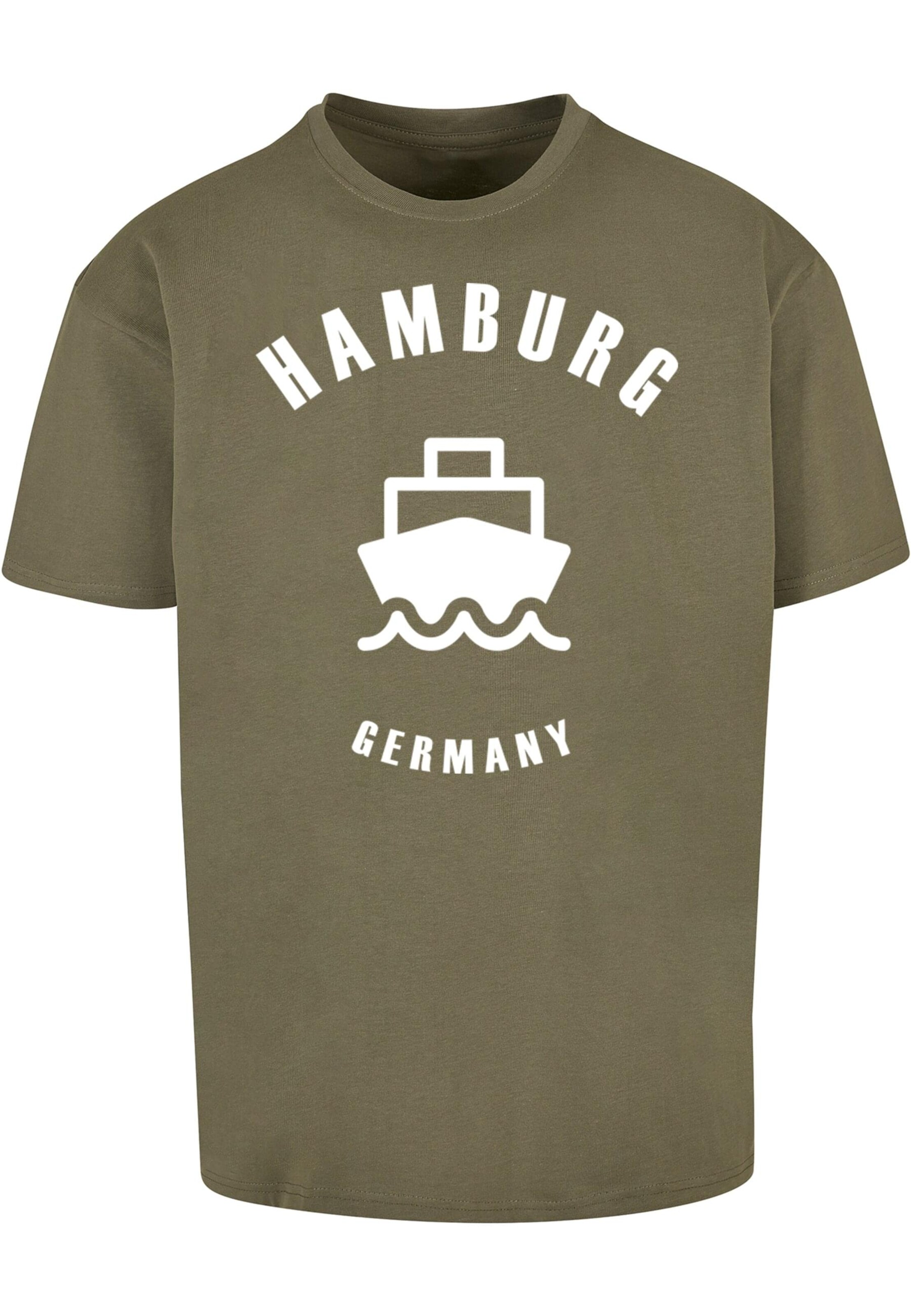 Merchcode Shirt 'Hamburg X' in Green: front