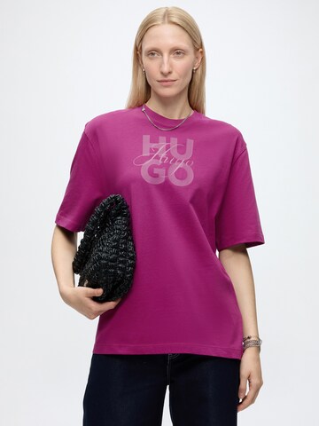 HUGO Shirt 'Dashire_5' in Pink
