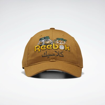 Reebok Classic Cap 'Road Trip' in sand / goldgelb / grün / schwarz, Produktansicht