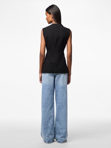 PIECES Vest 'Kamil' i sort