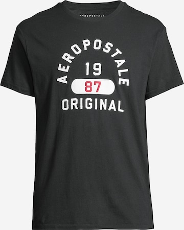 T-Shirt AÉROPOSTALE en noir : devant